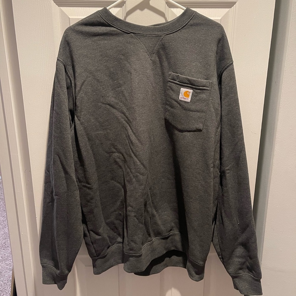 Carhartt Men's Loose Fit Midweight Crewneck Pocket Sweatshirt